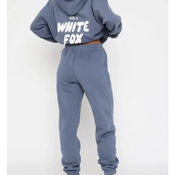 White Fox Boutique Slate Blue Jogger Pants brand new - Picture 3 of 3